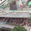 Construction site at Paya Lebar Interchange Station