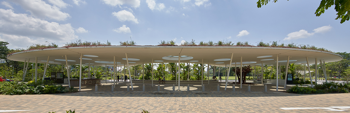 Arrival Pavilion, designed by CPG Consultants